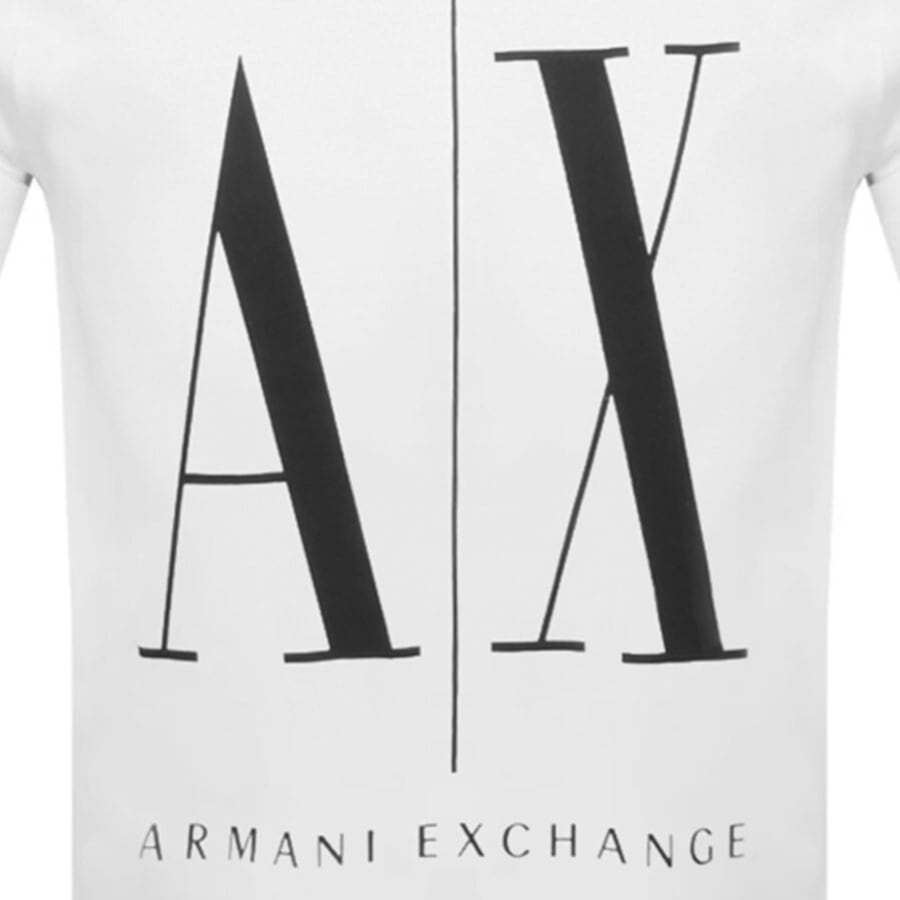 Armani Exchange Crew Neck Logo T Shirt White | Mainline